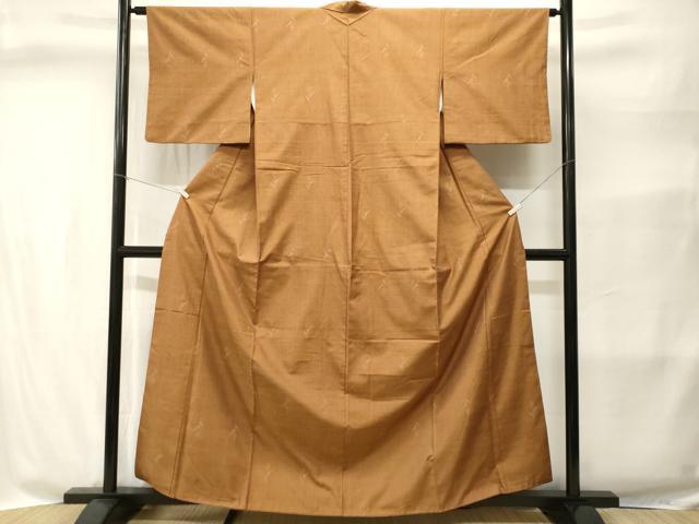 平和屋着物■上質な紬　草花文　鈴乃屋扱い　正絹　逸品　CABI8375ev