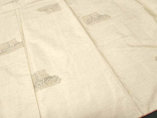 平和屋着物■上質な紬　古代エジプト壁画文様　　正絹　逸品　CABI8376ev