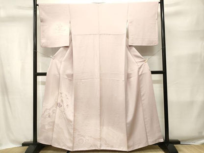 平和屋着物■訪問着　刺繍　鏡裏花文　暈し染め　正絹　逸品　CABI8381ev