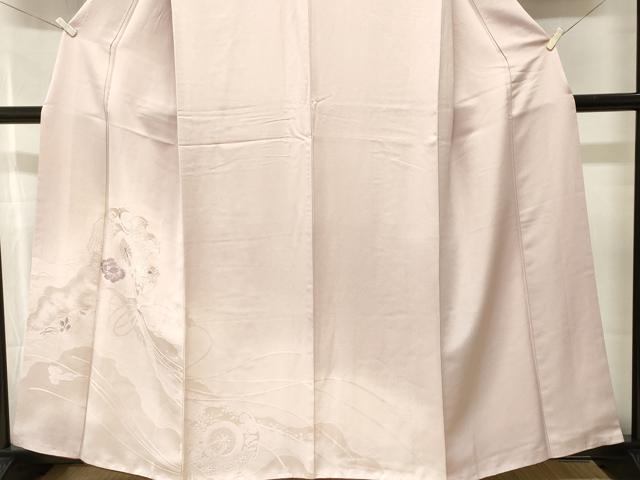 平和屋着物■訪問着　刺繍　鏡裏花文　暈し染め　正絹　逸品　CABI8381ev
