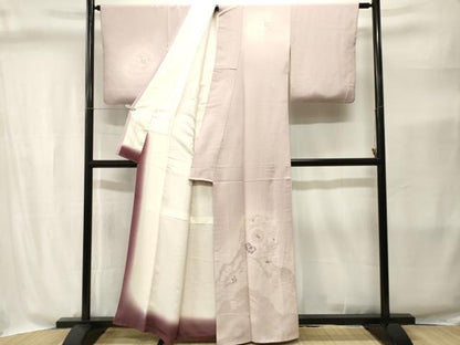 平和屋着物■訪問着　刺繍　鏡裏花文　暈し染め　正絹　逸品　CABI8381ev