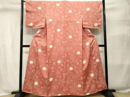 平和屋着物■上質な小紋　花唐草文　正絹　逸品　CABI8383ev