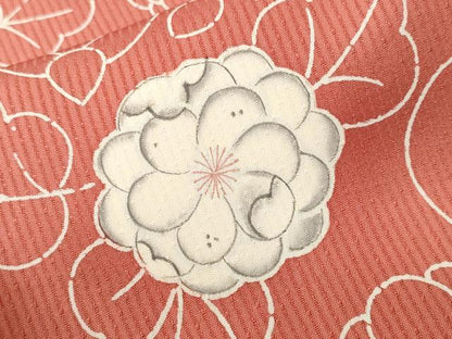 平和屋着物■上質な小紋　花唐草文　正絹　逸品　CABI8383ev