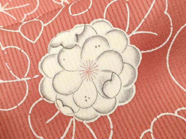 平和屋着物■上質な小紋　花唐草文　正絹　逸品　CABI8383ev