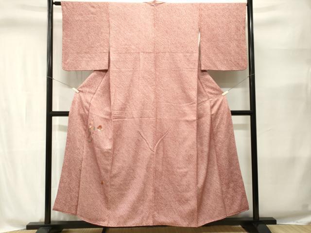 平和屋着物■色留訪問着　刺繍　絞り　枝椿文　正絹　逸品　CABI8385ev