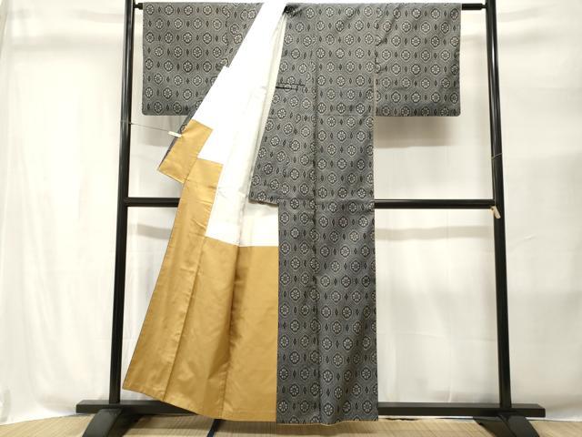 平和屋着物■上質な紬　蜀江花文　正絹　逸品　CABI8386ev