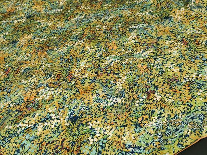 平和屋着物■上質な小紋　草花文　正絹　逸品　CABI8388ev
