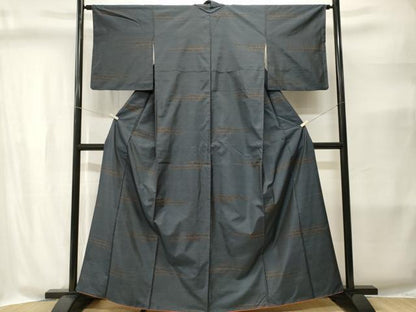 平和屋着物■本場大島紬　横段花文　正絹　逸品　CABI8389ev