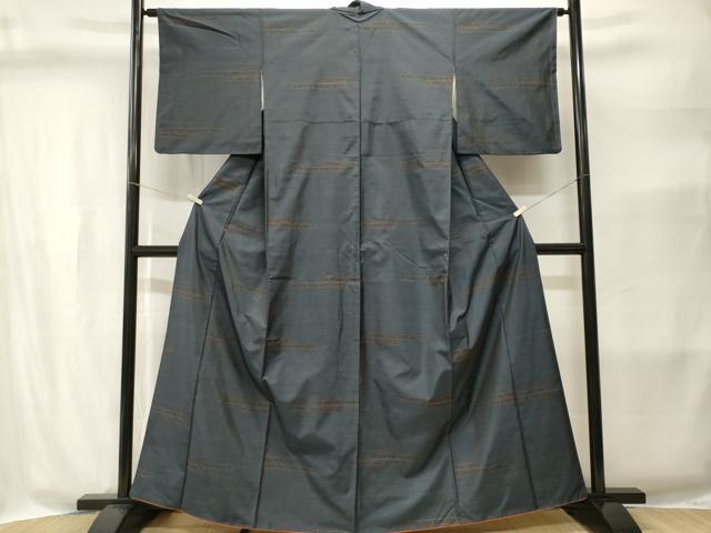 平和屋着物■本場大島紬　横段花文　正絹　逸品　CABI8389ev