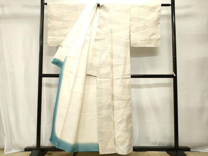 平和屋着物■上質な紬　幾何学文　正絹　逸品　CABI8397ev