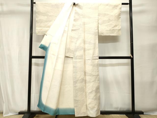 平和屋着物■上質な紬　幾何学文　正絹　逸品　CABI8397ev