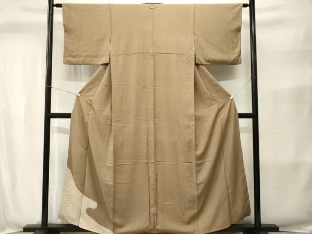 平和屋着物■色留訪問着　刺繍　絞り　笹文　正絹　逸品　CABI8399ev