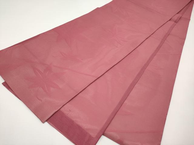 平和屋着物＊夏物　全通柄袋帯　楓文　三越扱い　今様色　正絹　逸品　CABI8403tx