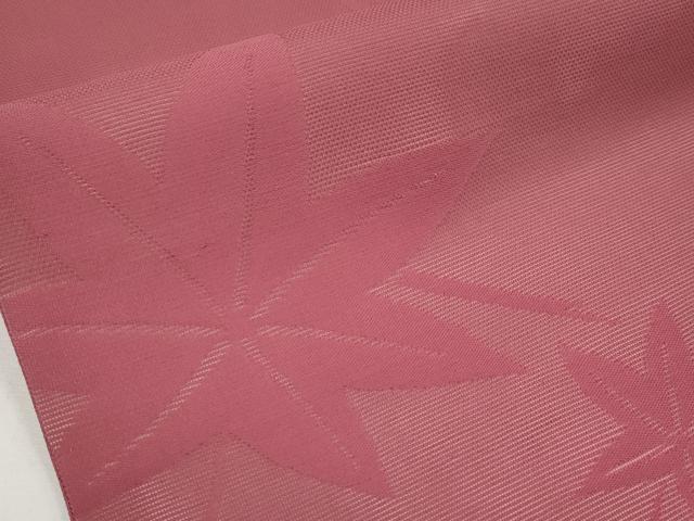 平和屋着物＊夏物　全通柄袋帯　楓文　三越扱い　今様色　正絹　逸品　CABI8403tx
