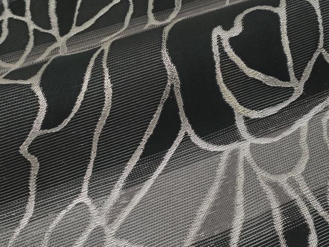 平和屋着物＊夏物　六通柄袋帯　抽象文　金銀糸　正絹　逸品　CABI8412tx