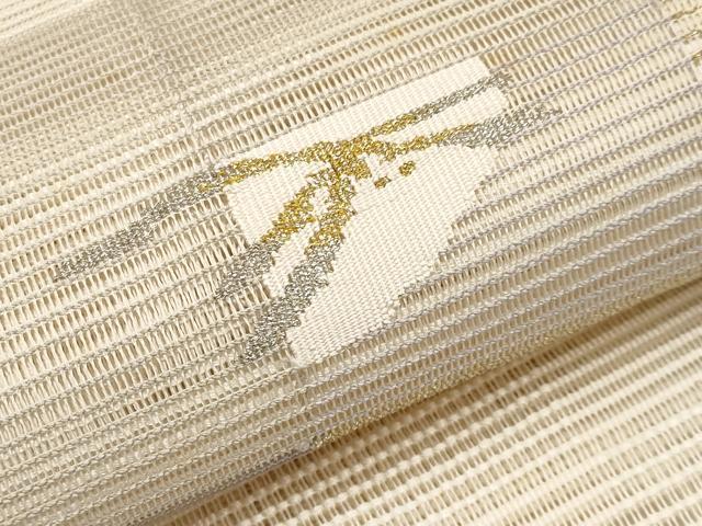 平和屋着物＊夏物　八寸名古屋帯　絽綴れ　トンボ　金銀糸　正絹　逸品　CABI8419tx