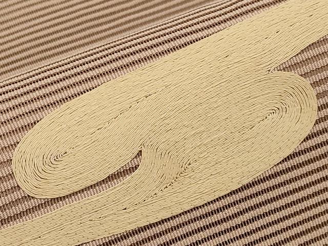 平和屋着物＊夏物　八寸名古屋帯　絽綴れ　刺繍　流水文　正絹　逸品　CABI8428tx