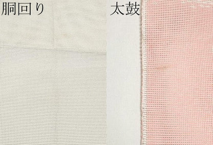 平和屋着物＊夏物　八寸名古屋帯　立波文　銀糸　CABI8434tx