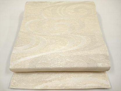 平和屋着物＊夏物　六通柄袋帯　光琳水　銀糸　正絹　逸品　CABI8443tx
