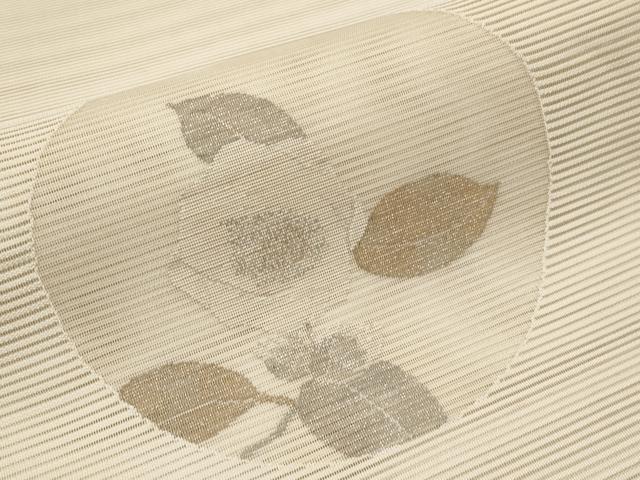 平和屋着物＊夏物　太鼓柄袋帯　絽綴れ　花丸文　金銀糸　正絹　逸品　CABI8448tx