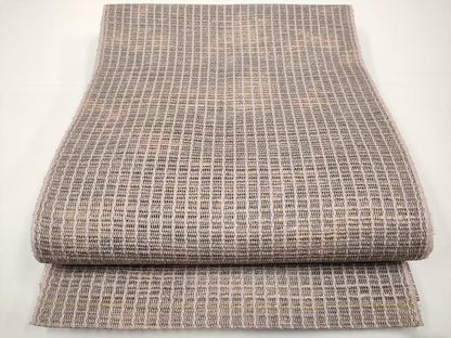 平和屋着物＊夏物　八寸名古屋帯　霞文　金糸　正絹　逸品　CABI8462tx