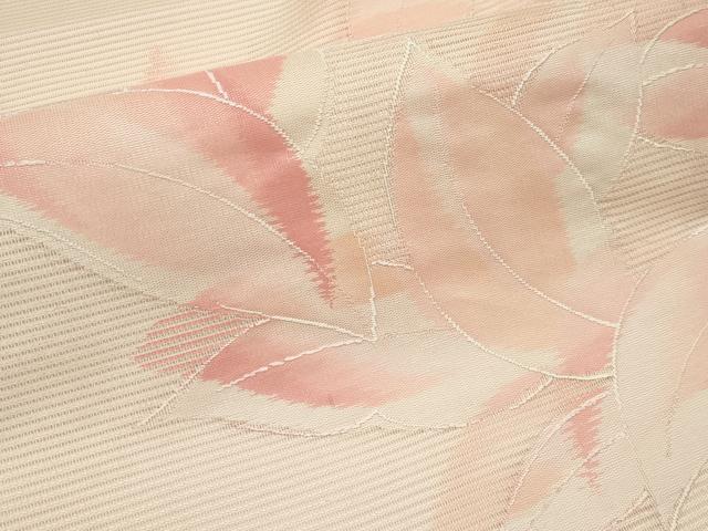 平和屋着物＊夏物　九寸名古屋帯　舞葉文　正絹　逸品　CABI8467tx