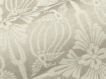 平和屋着物▽両面　全通柄袋帯　スリーシーズン　春夏秋　洋花文　銀糸　正絹　逸品　CABI8473tx