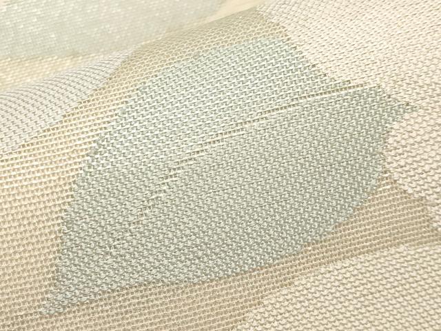 平和屋着物＊夏物　六通柄袋帯　流水枝花文　銀糸　正絹　逸品　CABI8475tx