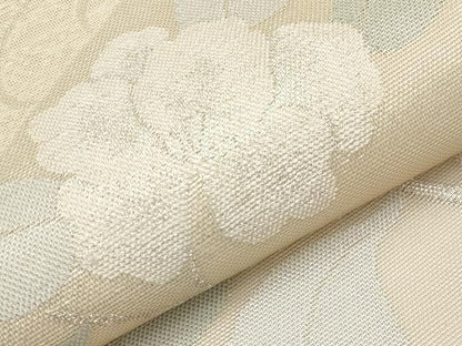 平和屋着物＊夏物　六通柄袋帯　流水枝花文　銀糸　正絹　逸品　CABI8475tx