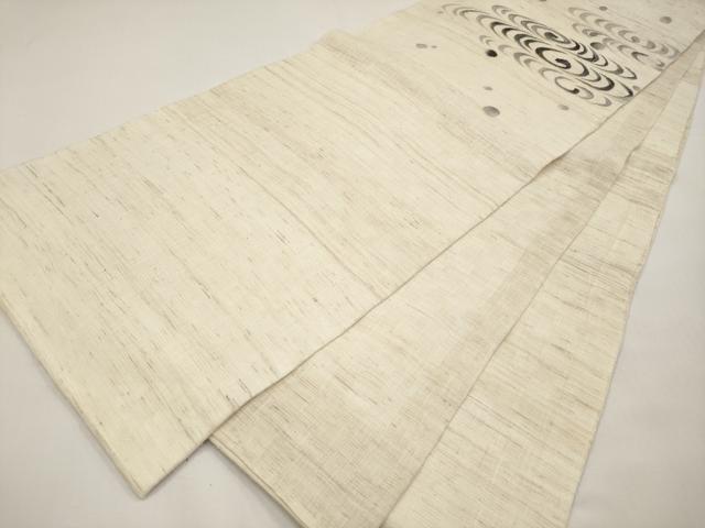 平和屋着物＊夏物　夢工房　太鼓柄　京袋帯　光琳水　麻　逸品　CABI8492tx