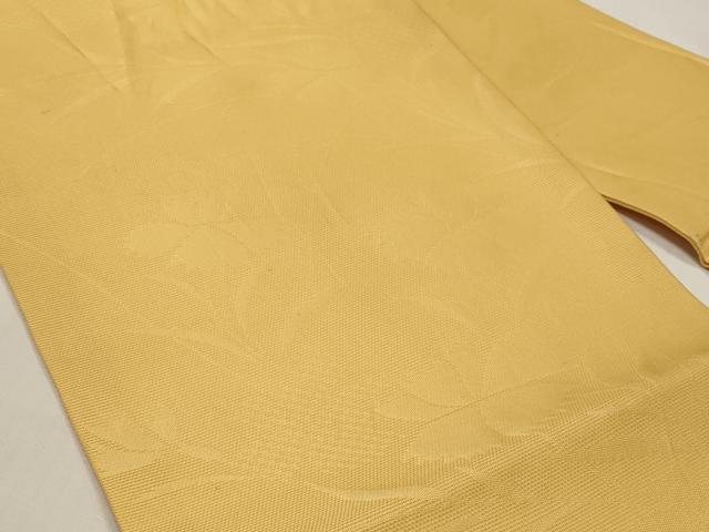 平和屋着物＊夏物　九寸名古屋帯　草花文　玉蜀黍色　正絹　逸品　CABI8501tx
