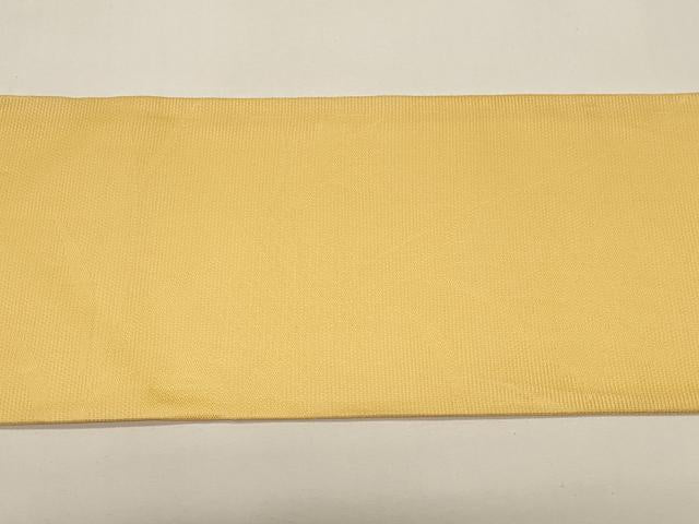 平和屋着物＊夏物　九寸名古屋帯　草花文　玉蜀黍色　正絹　逸品　CABI8501tx