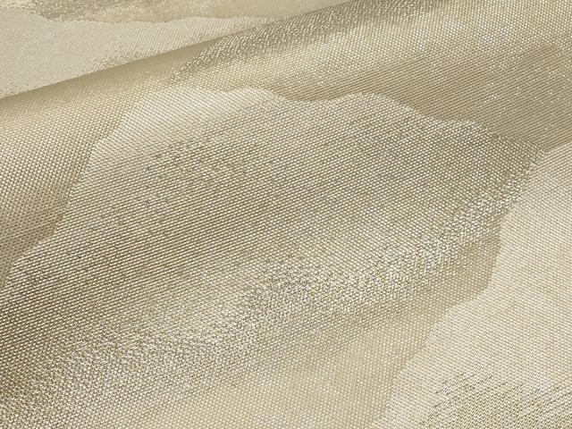 平和屋着物＊夏物　六通柄袋帯　遠山文　銀糸　正絹　逸品　CABI8522tx