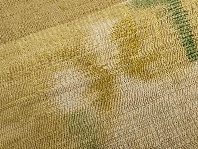 平和屋着物＊夏物　太鼓柄袋帯　草花文　正絹　逸品　CABI8526tx