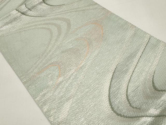 平和屋着物＊夏物　六通柄　京袋帯　流水文　銀糸　CABI8531tx
