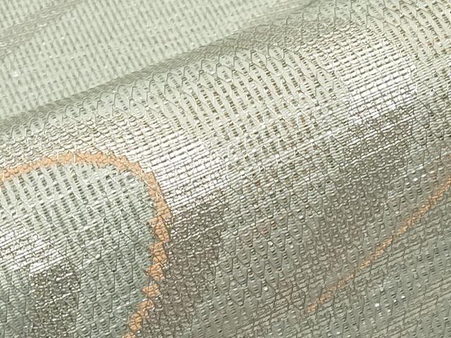 平和屋着物＊夏物　六通柄　京袋帯　流水文　銀糸　CABI8531tx