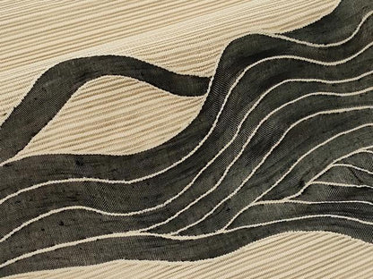 平和屋着物＊夏物　八寸名古屋帯　絽綴れ　遠山文　正絹　逸品　CABI8534tx
