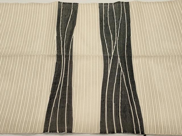 平和屋着物＊夏物　八寸名古屋帯　絽綴れ　遠山文　正絹　逸品　CABI8534tx