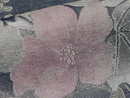 平和屋着物＊夏物　太鼓柄袋帯　草花文　金銀糸　正絹　逸品　CABI8544tx
