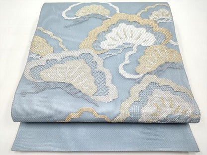 平和屋着物＊夏物　太鼓柄袋帯　松　金銀糸　正絹　逸品　CABI8547tx