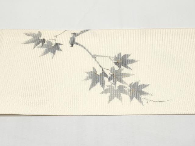平和屋着物＊夏物　英王室献上友禅作家　木下勝功　九寸名古屋帯　鼓　金銀彩　正絹　逸品　CABI8555tx