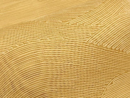 平和屋着物＊夏物　八寸名古屋帯　重ね山文　萱草色　正絹　逸品　CABI8566tx