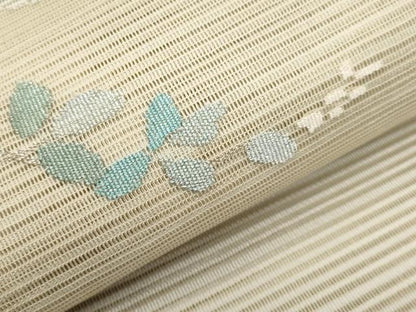 平和屋着物＊夏物　八寸名古屋帯　絽綴れ　流水枝花文　金銀糸　正絹　逸品　CABI8569tx
