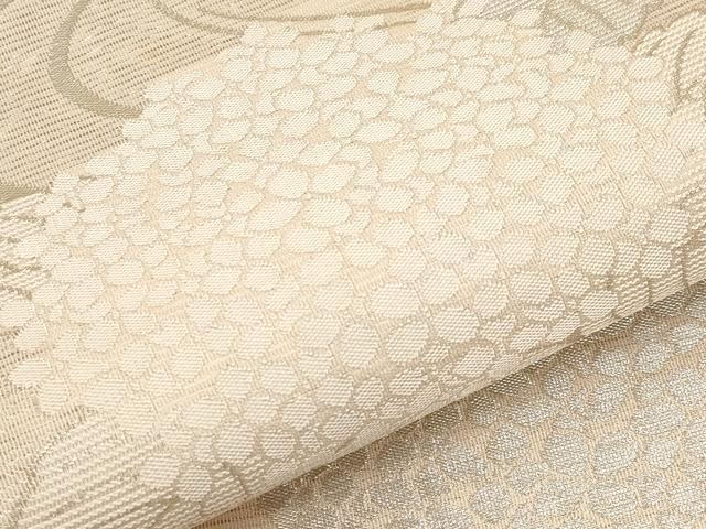 平和屋着物＊夏物　六通柄袋帯　紫陽花　銀糸　正絹　逸品　CABI8572tx