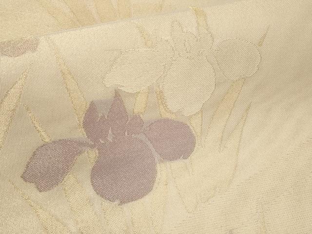 平和屋着物＊夏物　六通柄袋帯　杜若　金糸　正絹　逸品　CABI8580tx