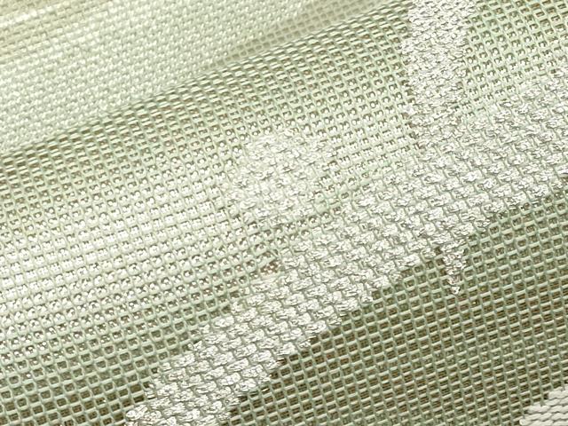 平和屋着物＊夏物　太鼓柄袋帯　露芝文　銀糸　正絹　逸品　CABI8583tx