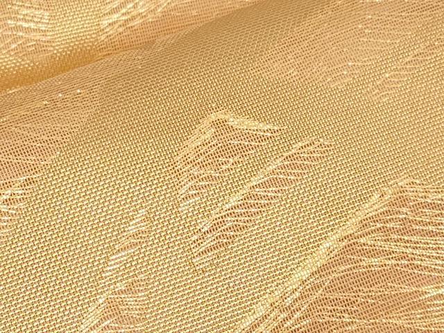 平和屋着物＊夏物　全通柄袋帯　籬文　金糸　正絹　逸品　未使用　CABI8588tx