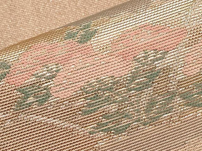 平和屋着物＊夏物　西陣　まいづる謹製　六通柄袋帯　地紙秋草文　金銀糸　証紙付き　正絹　逸品　未使用　CABI8589tx