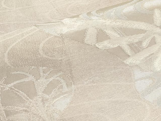 平和屋着物＊夏物　六通柄袋帯　籬流水文　銀糸　正絹　逸品　CABI8621tx