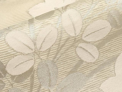 平和屋着物＊夏物　六通柄袋帯　桔梗　銀糸　正絹　逸品　未使用　CABI8622tx
